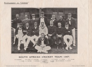 Sherwell (centre, with Walrus moustanche) and chums in 1907